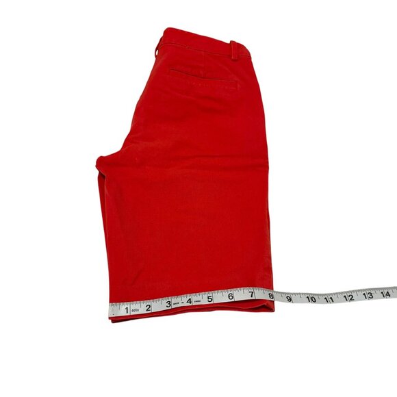 Lauren Ralph Lauren Womens Red Twill Shorts Size 2P - Picture 9 of 12